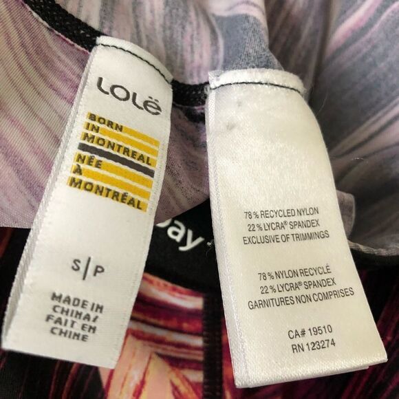 Lolë -Serria Abstract Cherry Blossom Print Legging - Picture 7 of 7